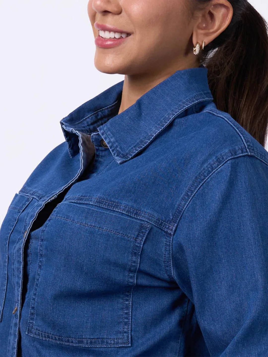 BLUSA MANGA LARGA ALGODÓN MUJER MACHINE SARA - 2