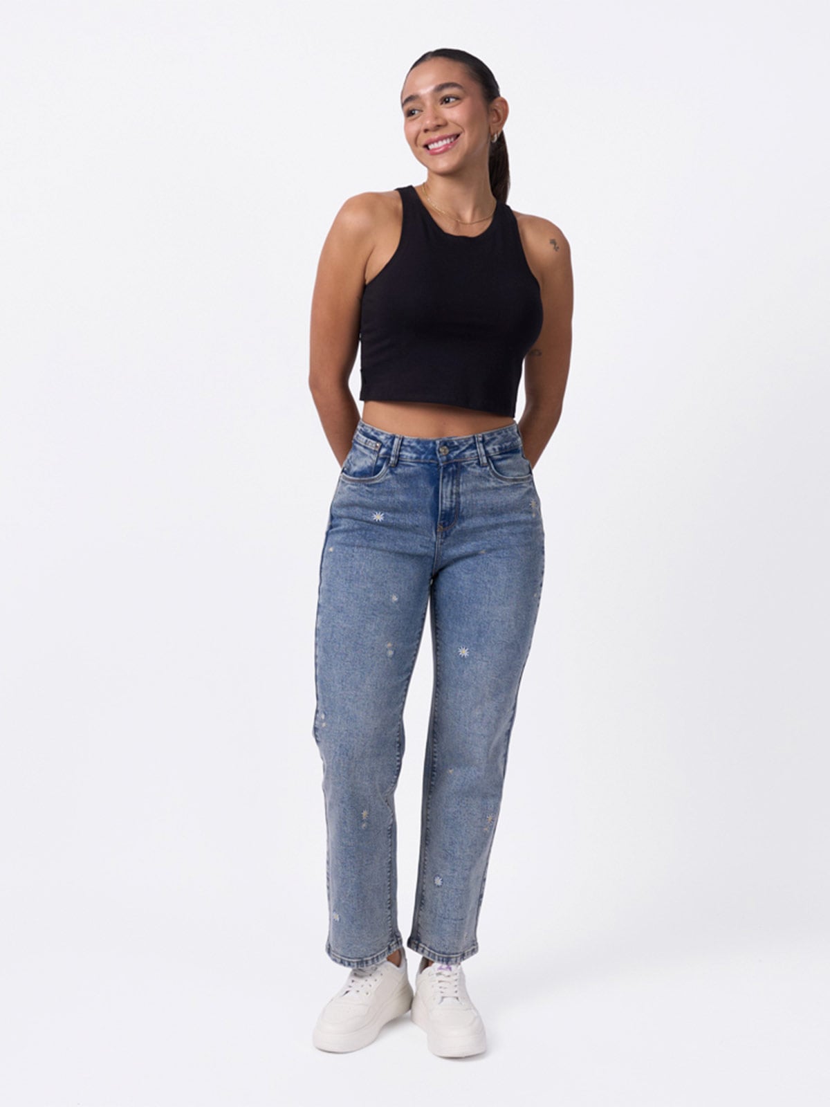JEANS RECTO MUJER MACHINE GREICY - 1