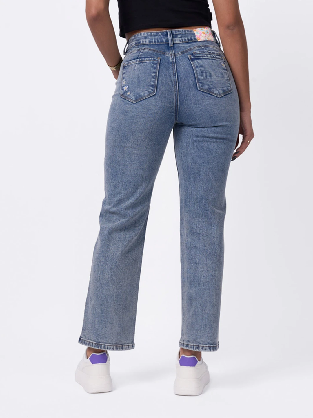 JEANS RECTO MUJER MACHINE GREICY - 4