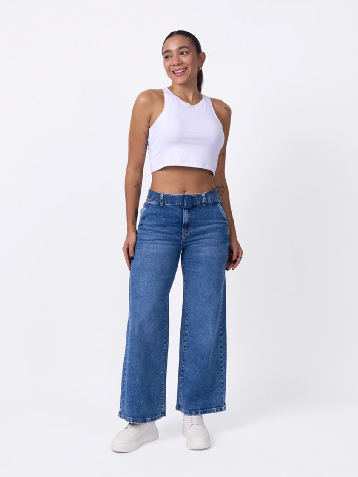 JEANS PALAZZO MUJER MACHINE PAOLA - 1