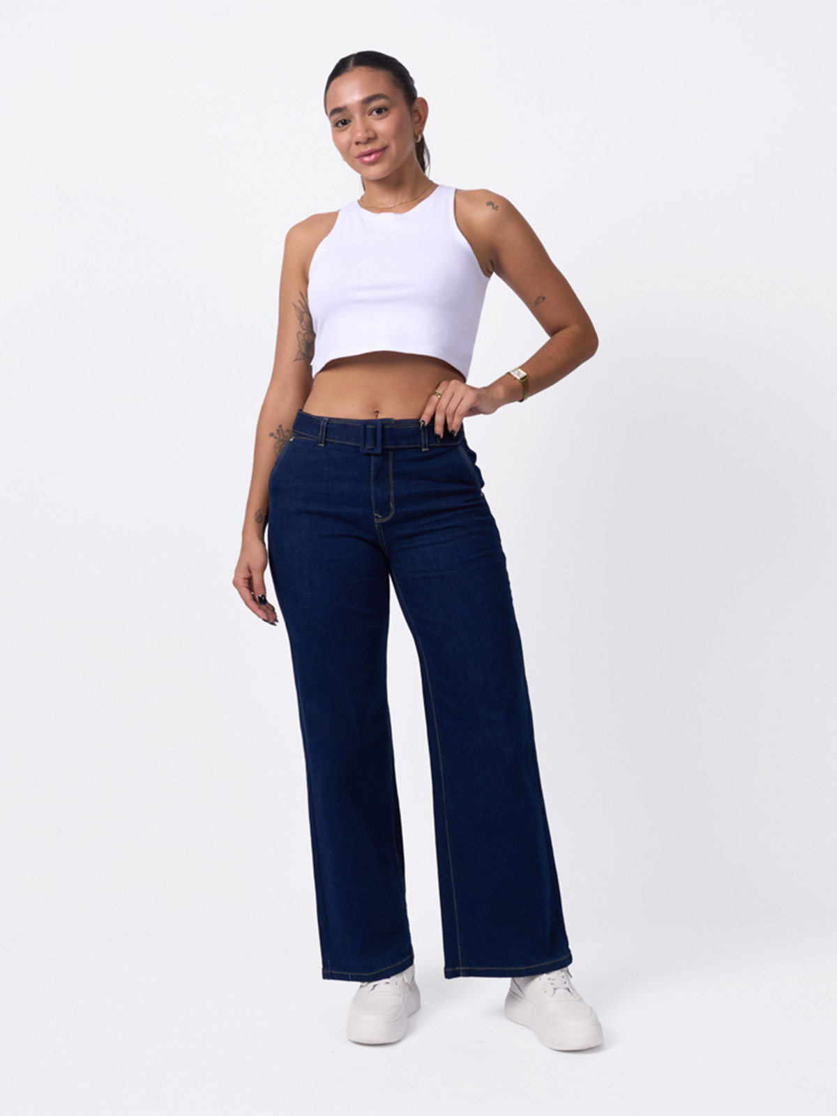 JEANS PALAZZO MUJER MACHINE PAOLA - 1