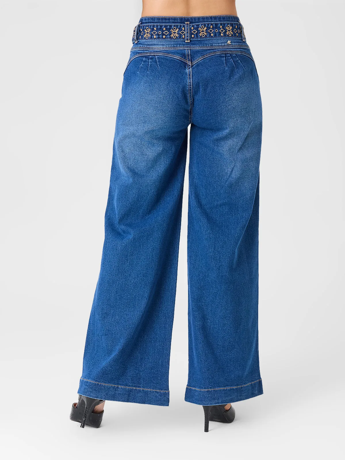 JEANS ALGODÓN REGULAR MUJER ALEJANDRA BAIGORRIA AZUL - 3
