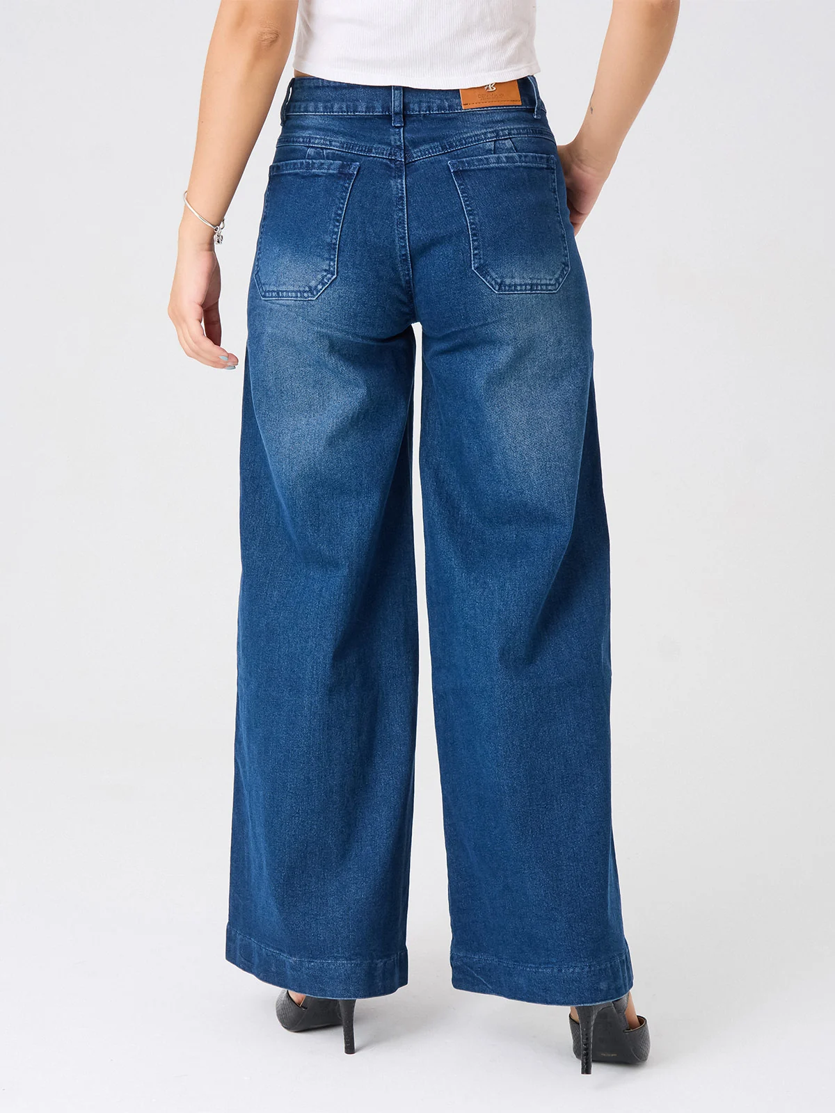 JEANS ALGODÓN REGULAR MUJER ALEJANDRA BAIGORRIA CELESTE - 3