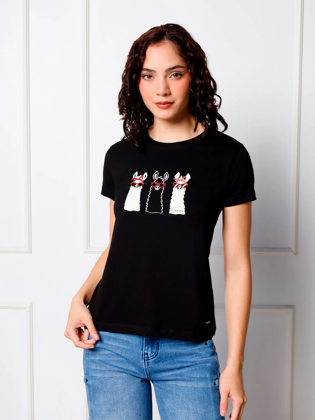 POLO ALGODÓN MUJER KANSAS NEGRO - 1