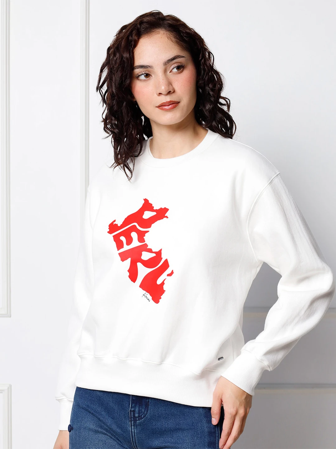POLERA MANGA LARGA MUJER KANSAS ECRU - 1