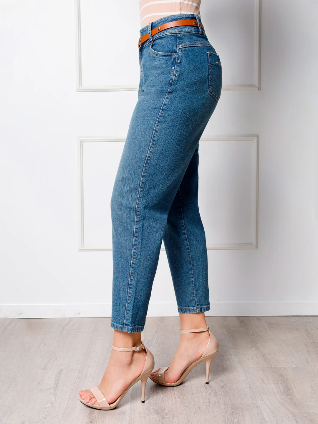 JEANS ALGODÓN MOM MUJER KANSAS AZUL - 2