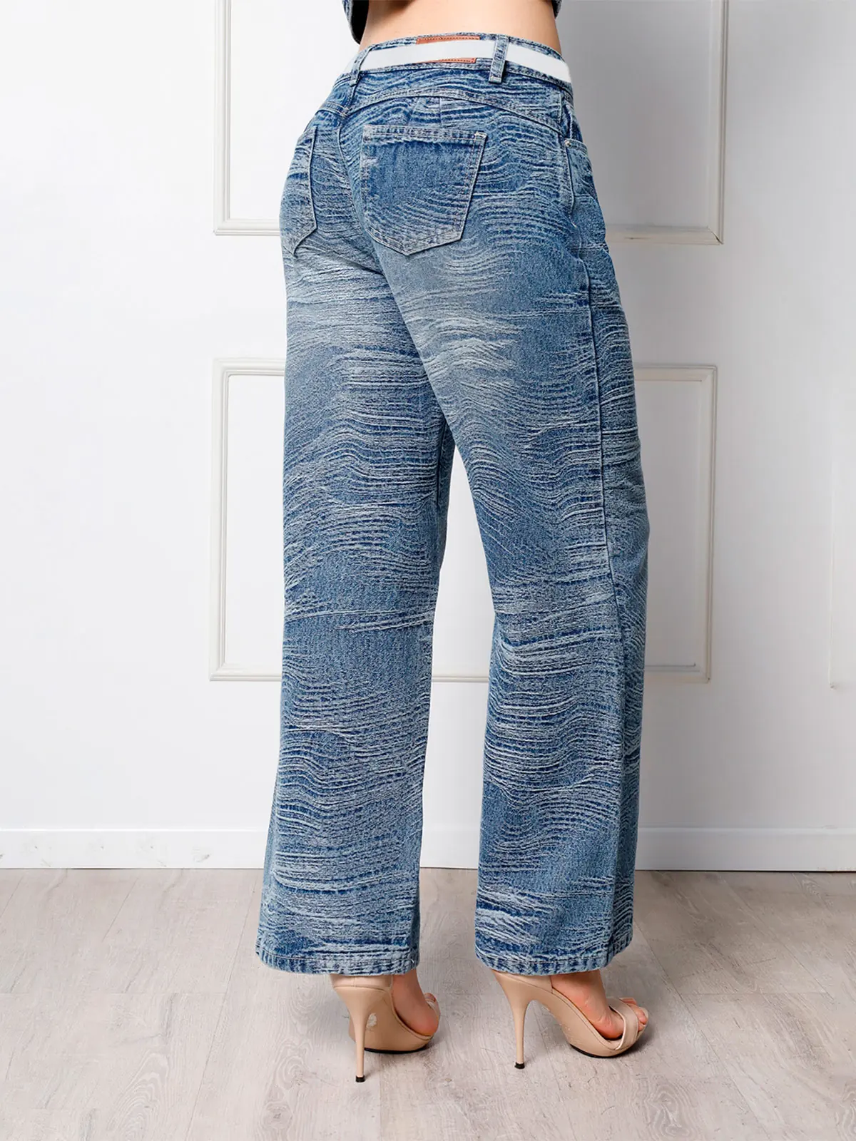 JEANS ALGODÓN WIDE LEG MUJER KANSAS DENIM - 2
