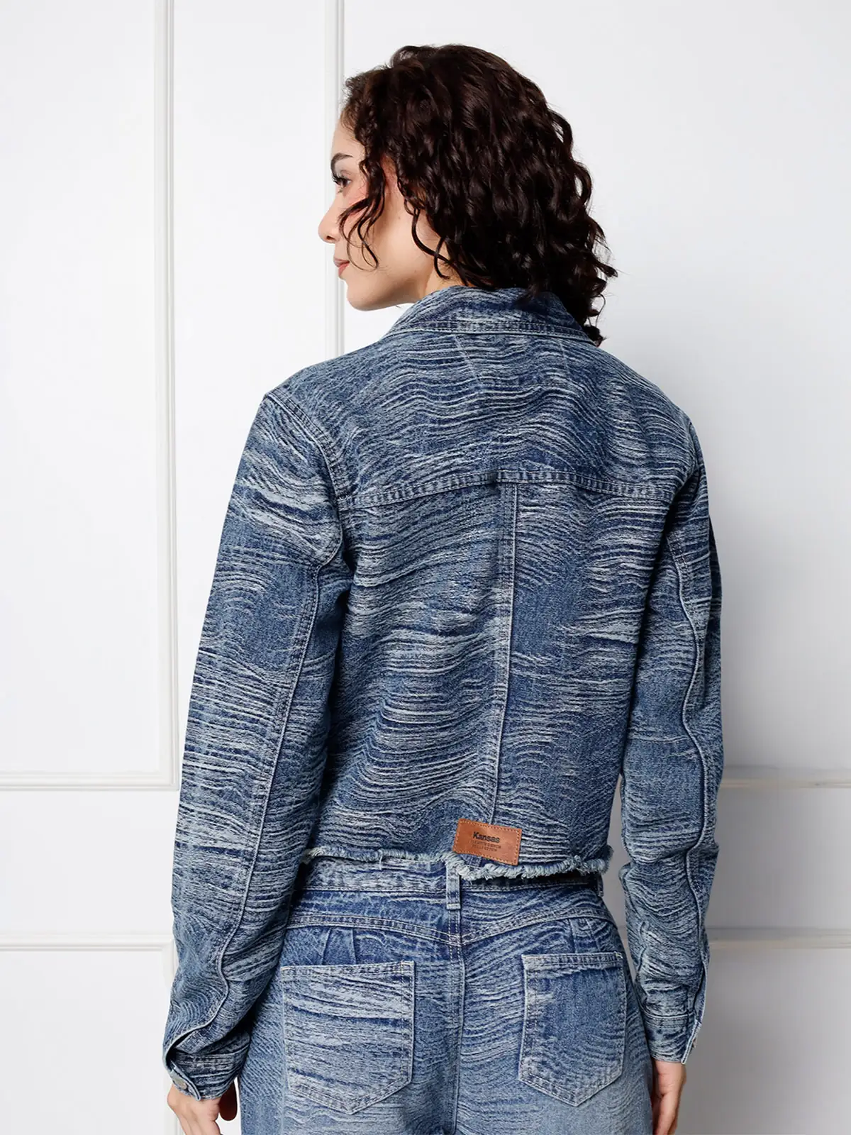 CASACA MANGA LARGA ALGODÓN MUJER KANSAS DENIM - 2