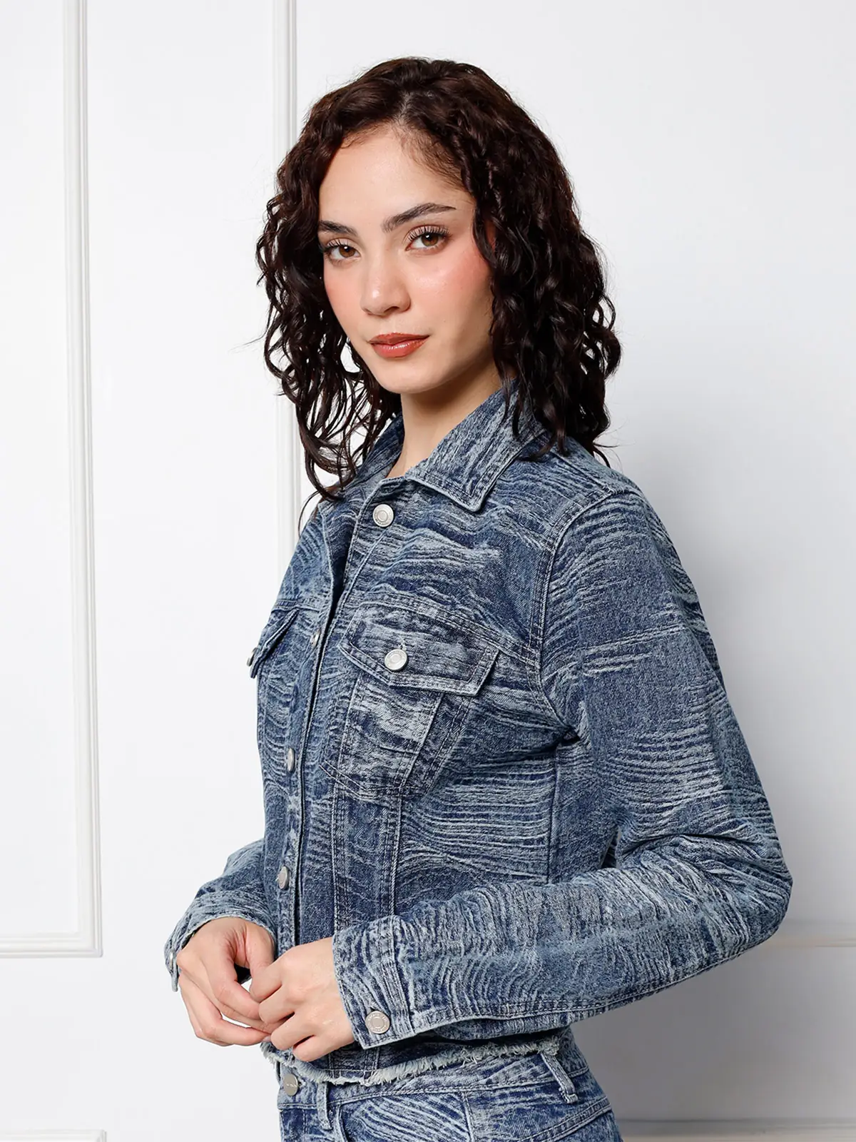 CASACA MANGA LARGA ALGODÓN MUJER KANSAS DENIM - 3