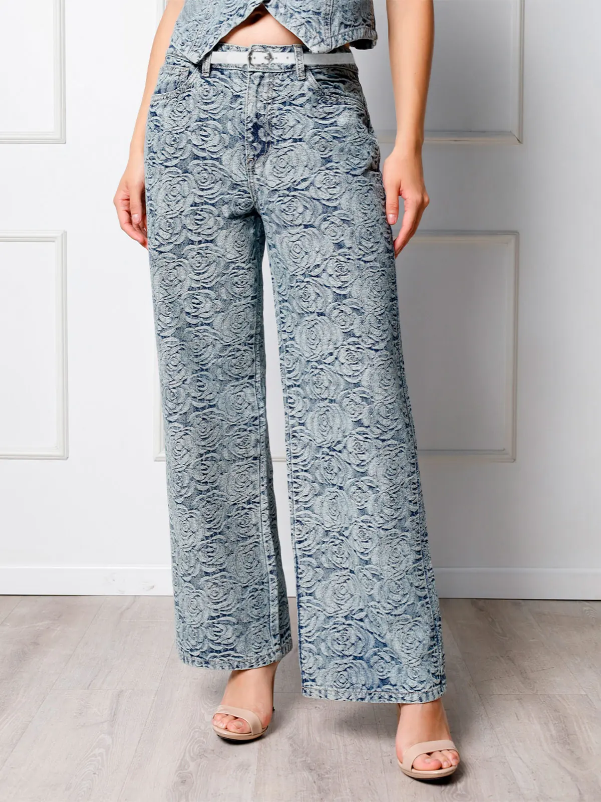 JEANS ALGODÓN WIDE LEG MUJER KANSAS DENIM - 2