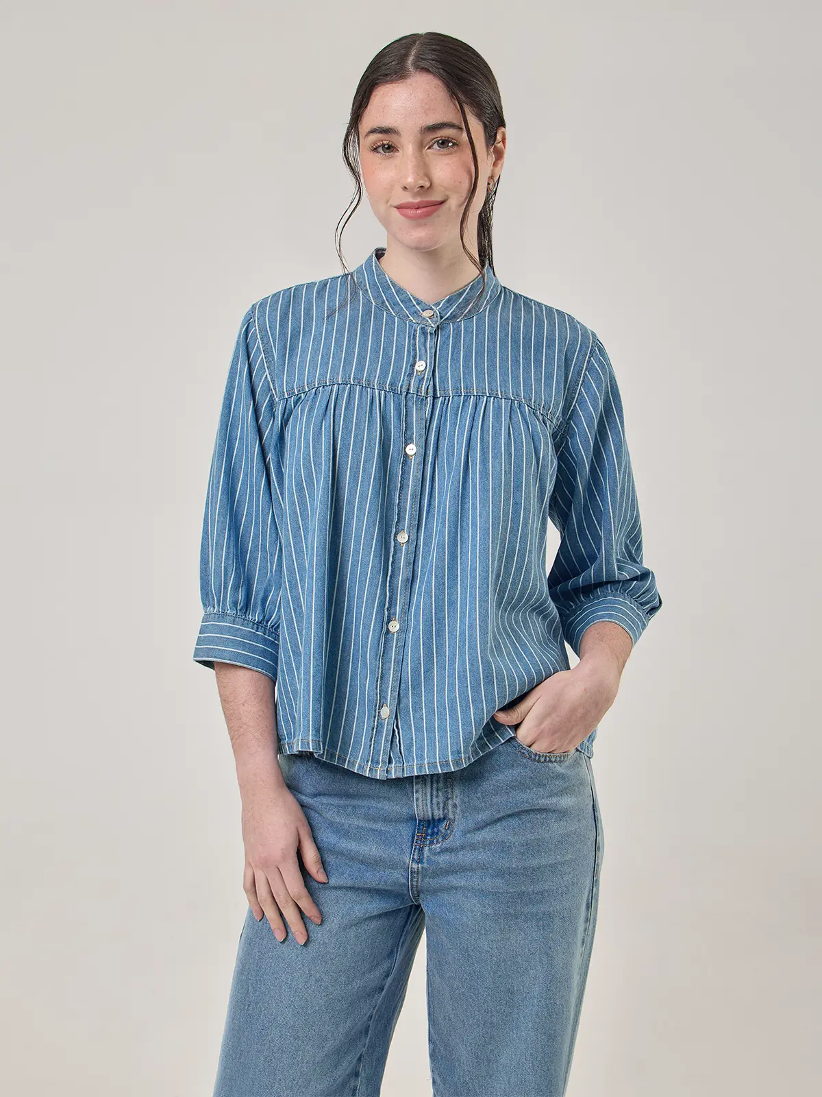 BLUSA MANGA CORTA MUJER PEPE JEANS - 1