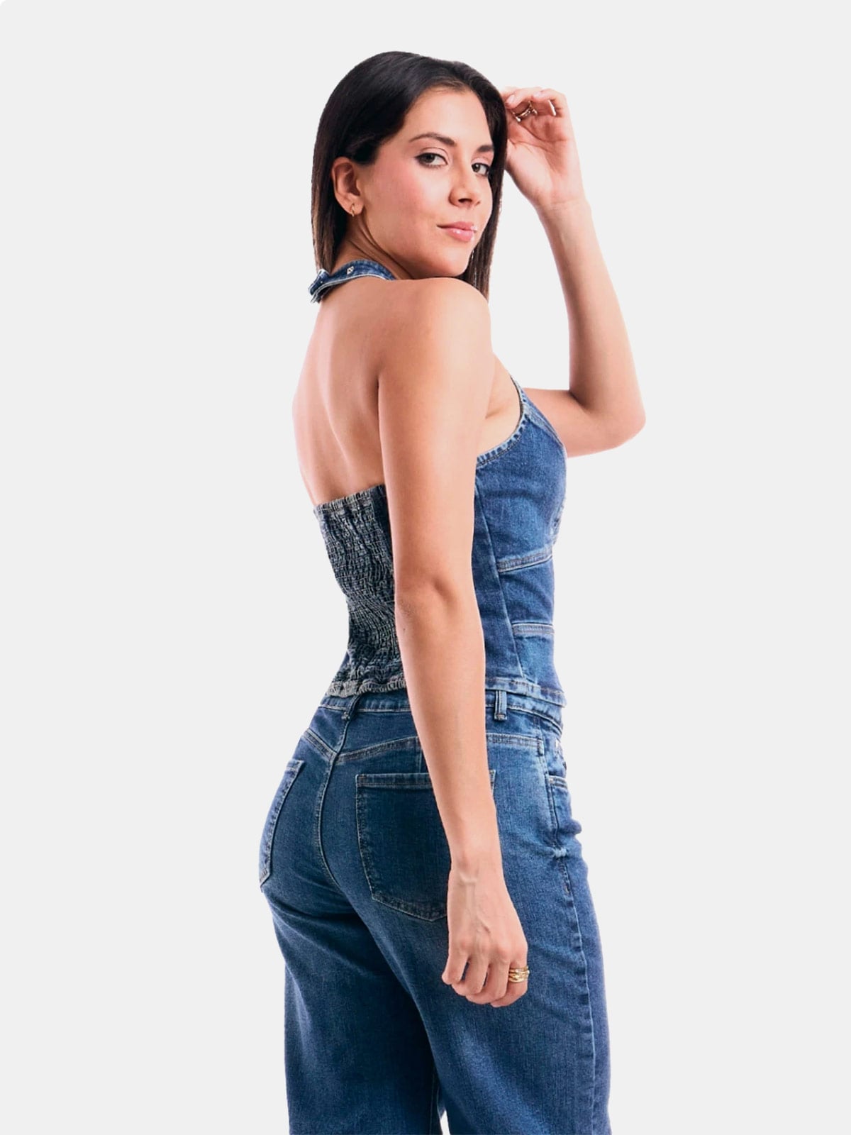 TOP ALGODÓN MUJER METAL JEANS DENIM SAKURA - 3