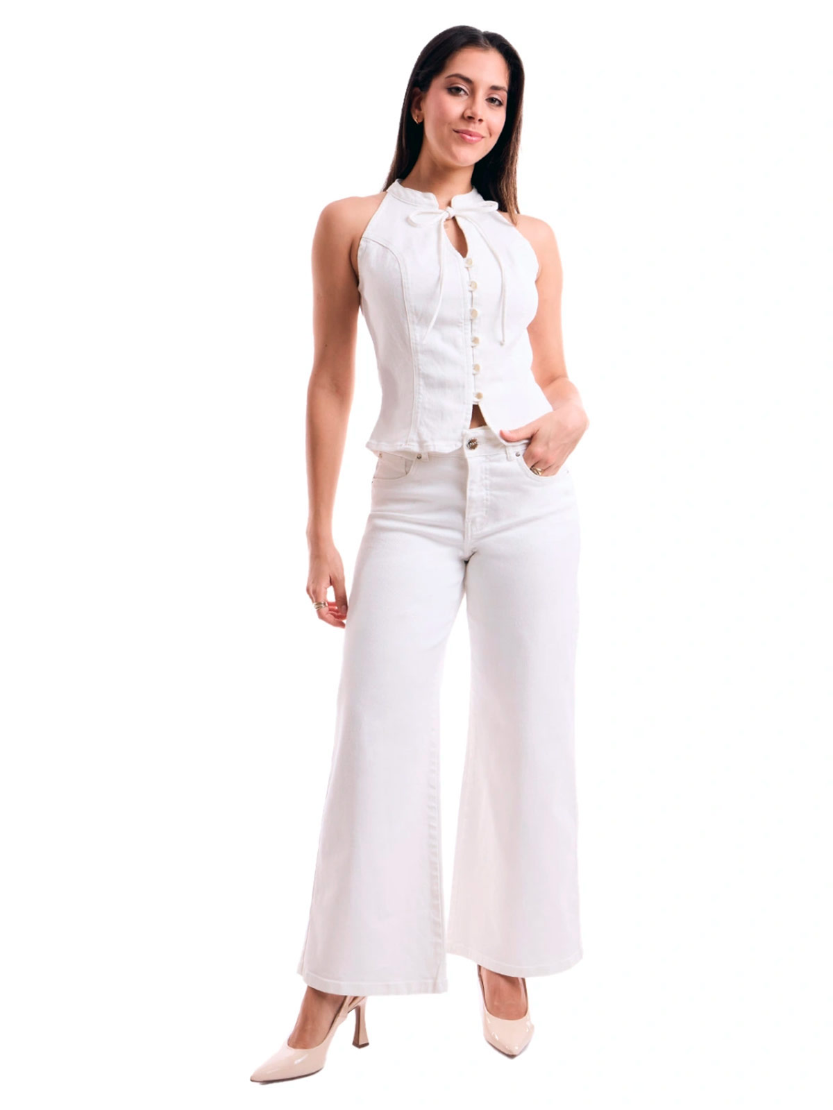 JEAN WIDE LEG ALGODÓN MUJER METAL JEANS SOFIA - 2