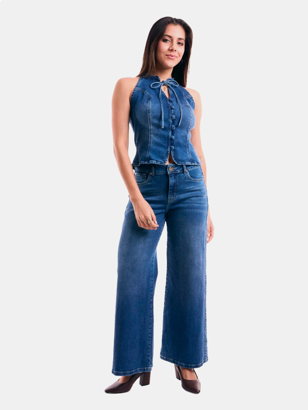 JEAN WIDE LEG ALGODÓN MUJER METAL JEANS SOFIA - 2