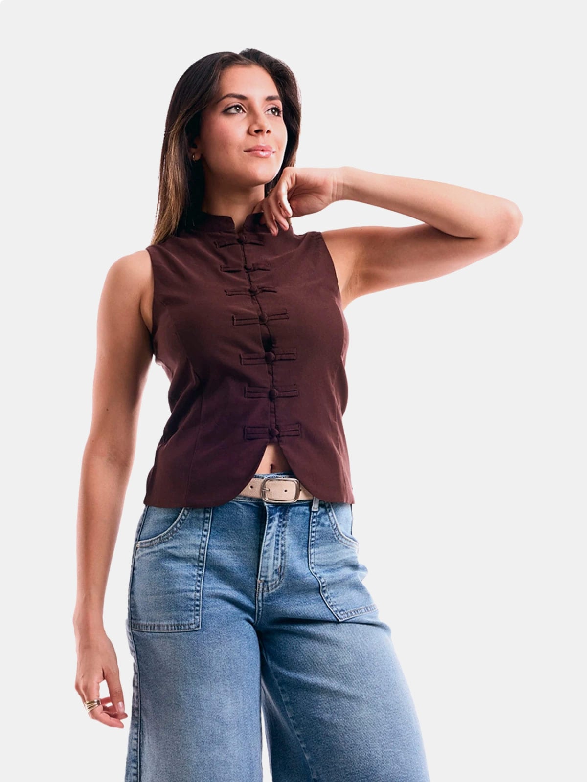 BLUSA MUJER METAL JEANS BOTONES KYOTO - 2
