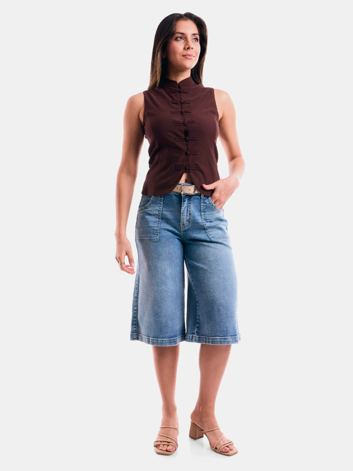 BLUSA MUJER METAL JEANS BOTONES KYOTO - 4