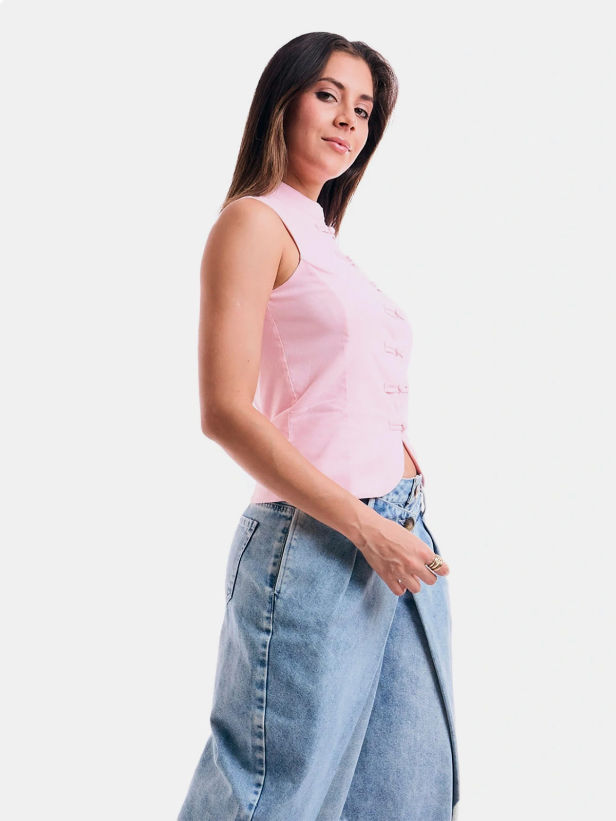 BLUSA MUJER METAL JEANS BOTONES KYOTO - 4