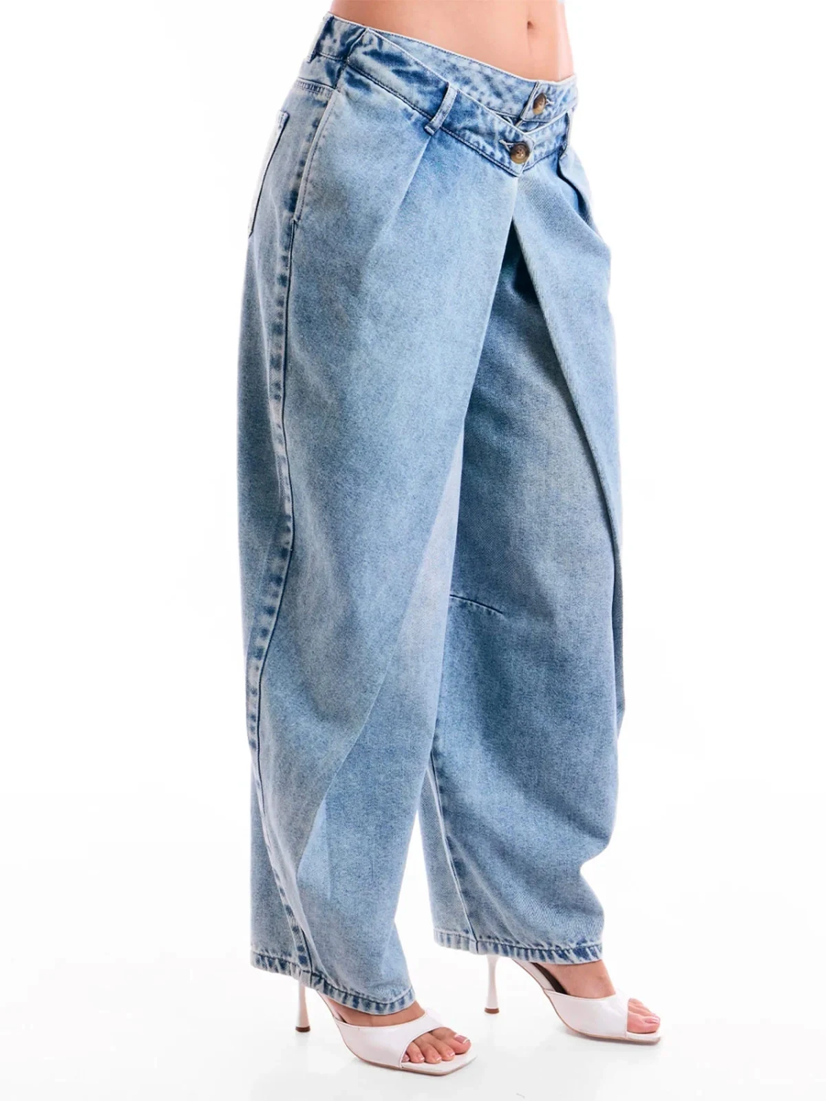 JEANS REGULAR BALLON HOLGADO ALGODÓN MUJER METAL JEANS KYOTO - 3