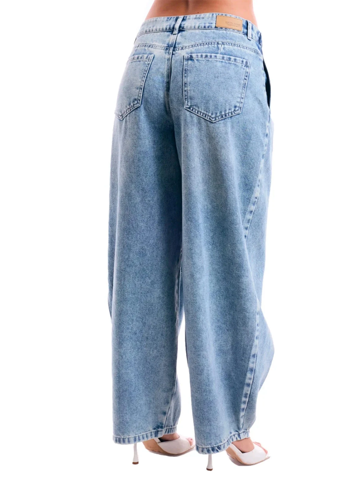 JEANS REGULAR BALLON HOLGADO ALGODÓN MUJER METAL JEANS KYOTO - 4