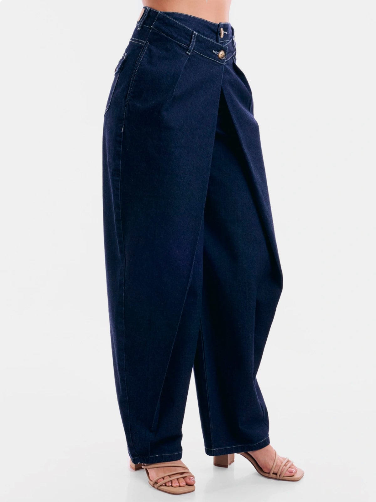 JEANS REGULAR HOLGADO ALGODÓN MUJER METAL JEANS DENIM - 3