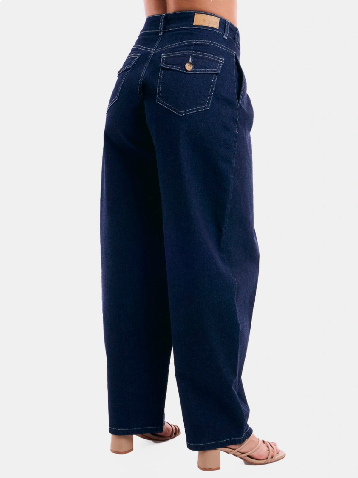 JEANS REGULAR HOLGADO ALGODÓN MUJER METAL JEANS DENIM - 4