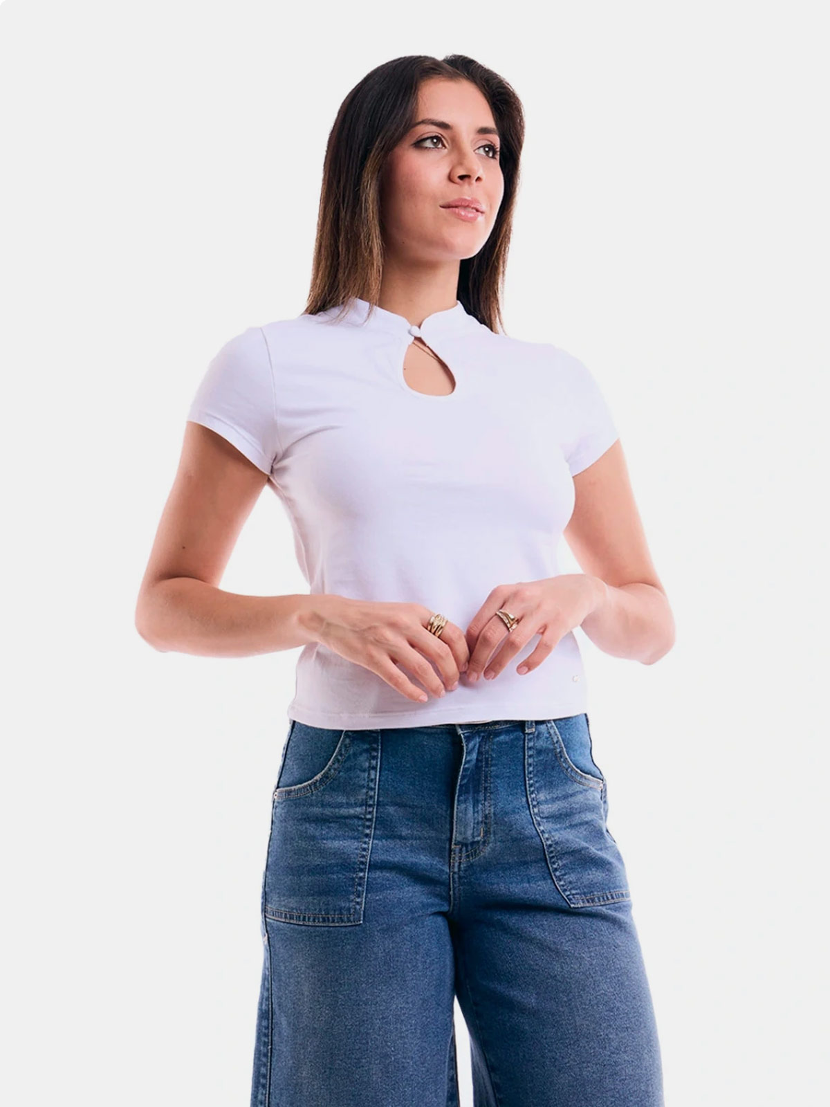 POLO ALGODÓN MUJER METAL JEANS YUKI - 1