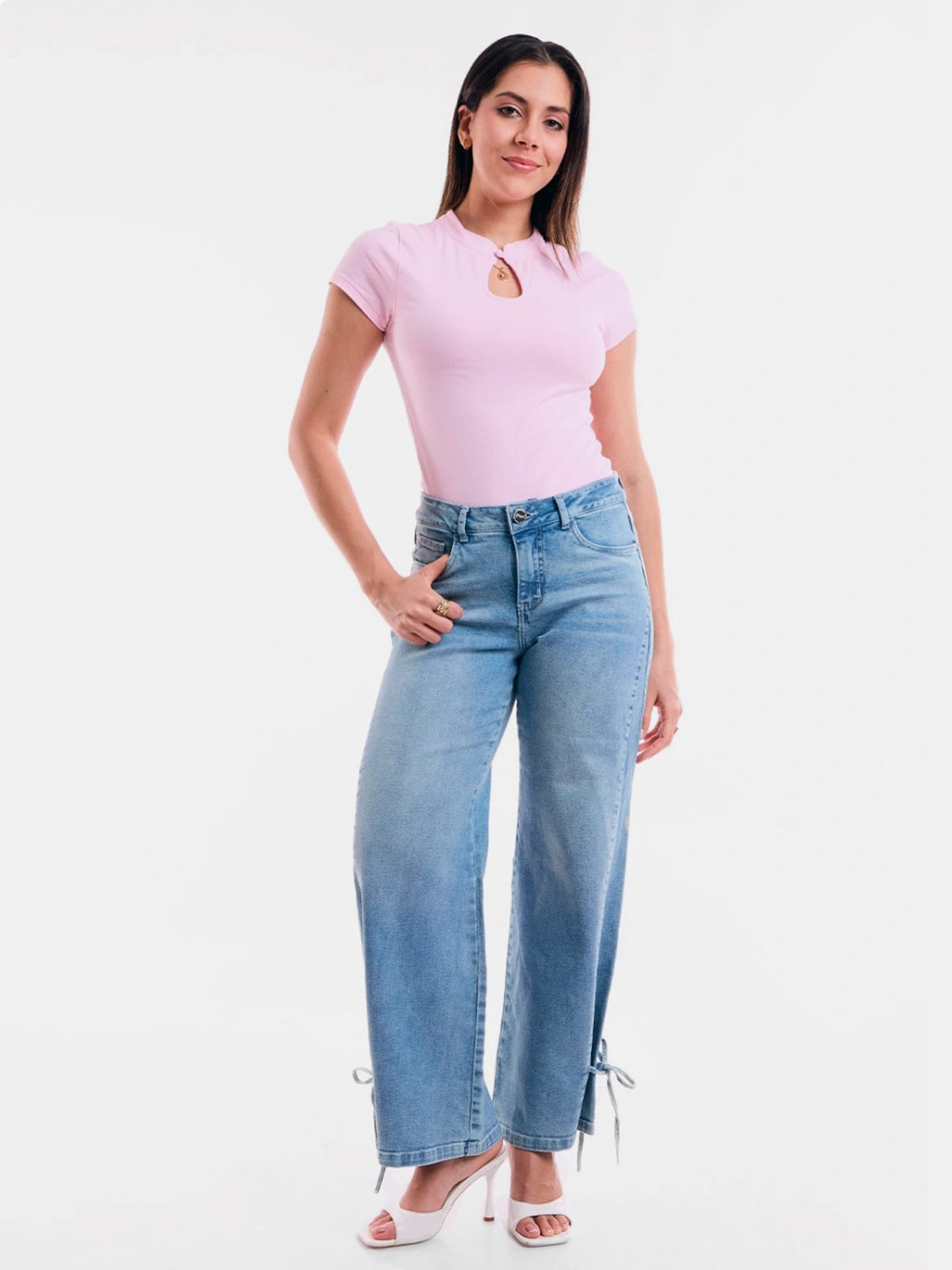 JEANS WIDELEG ALGODÓN MUJER METAL JEANS YUKI - 5