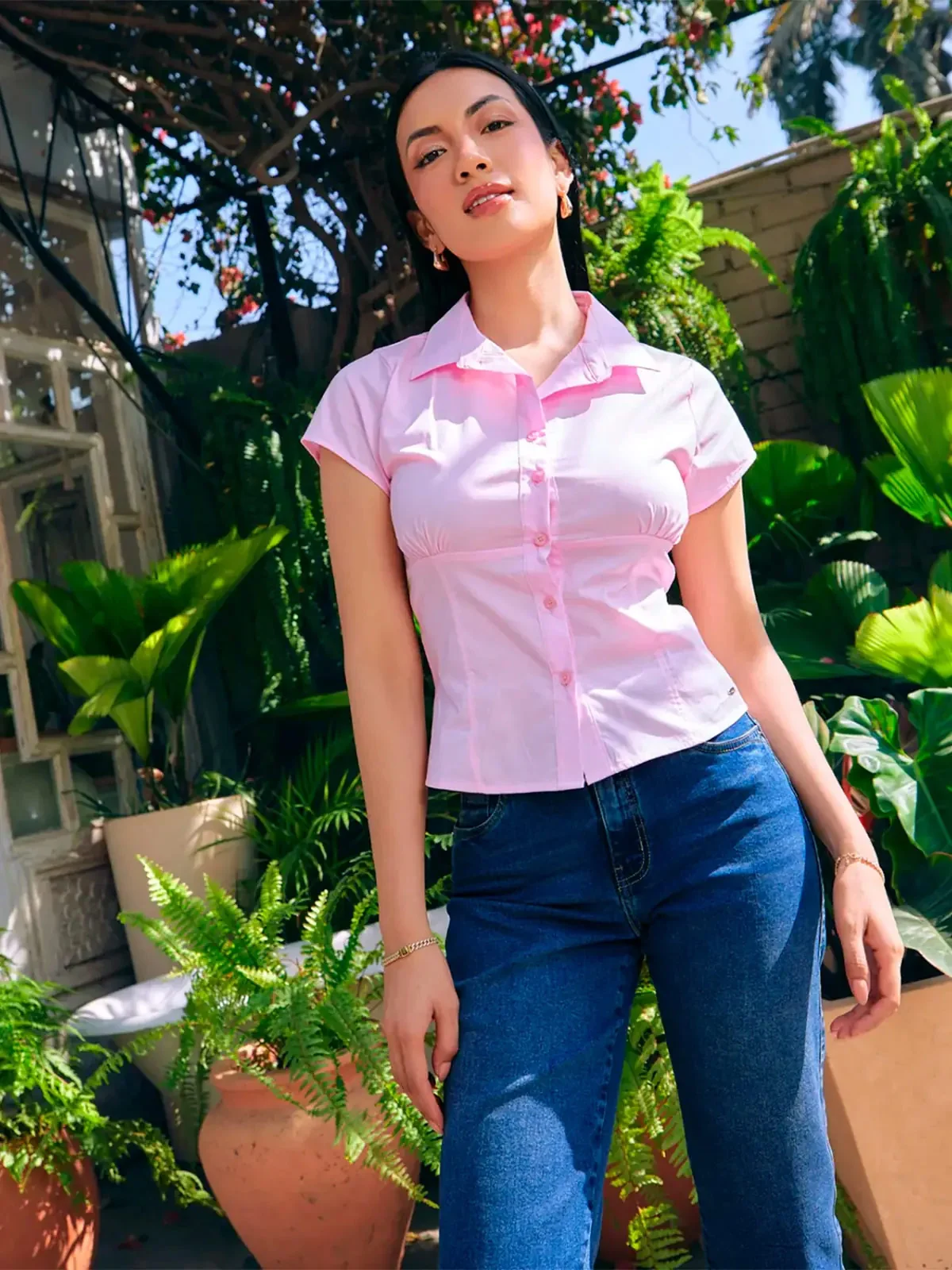 BLUSA ALGODÓN MUJER METAL JEANS PRINCESA - 1