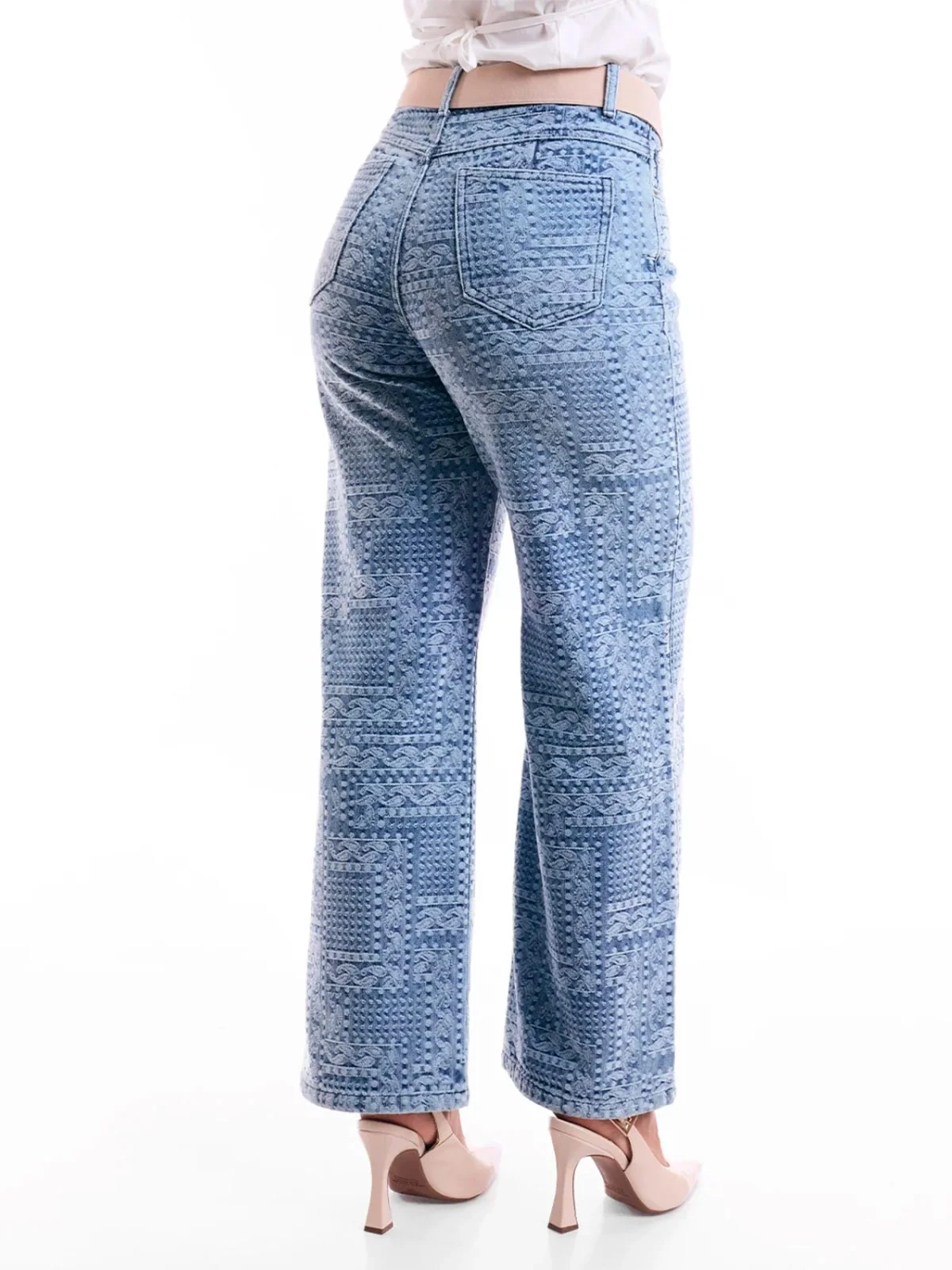 JEANS REGULAR ALGODÓN MUJER METAL JEANS TEXTURA NOA - 4