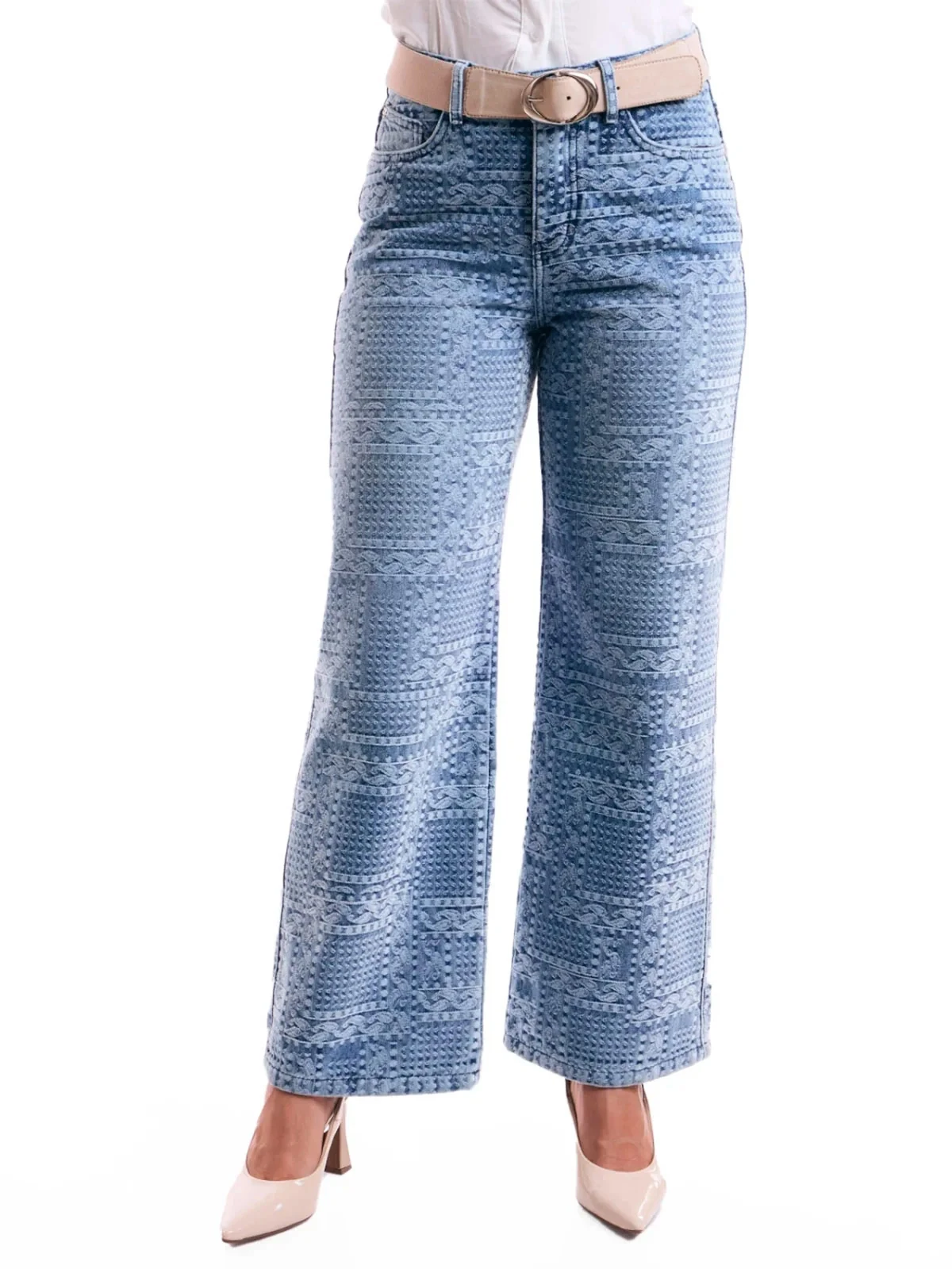 JEANS REGULAR ALGODÓN MUJER METAL JEANS TEXTURA NOA - 3