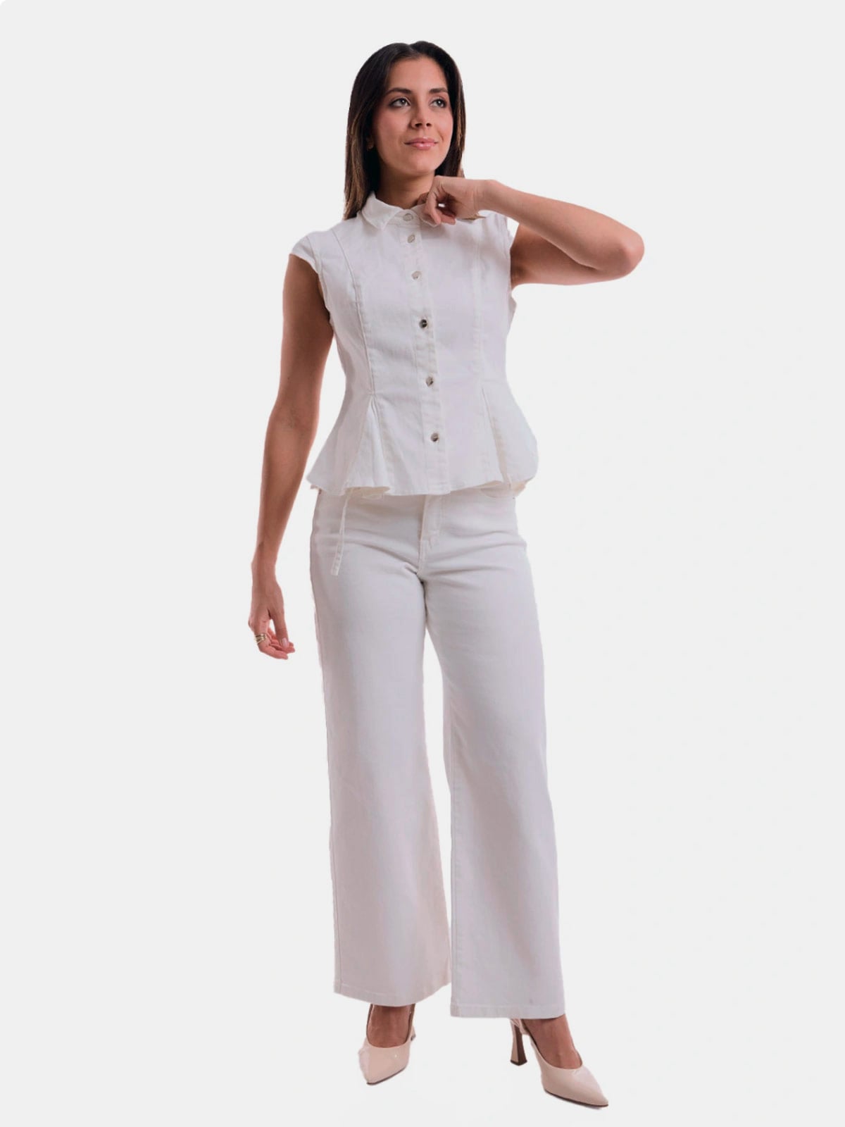 JEANS WIDE LEG ALGODÓN MUJER METAL JEANS KASUMI - 2