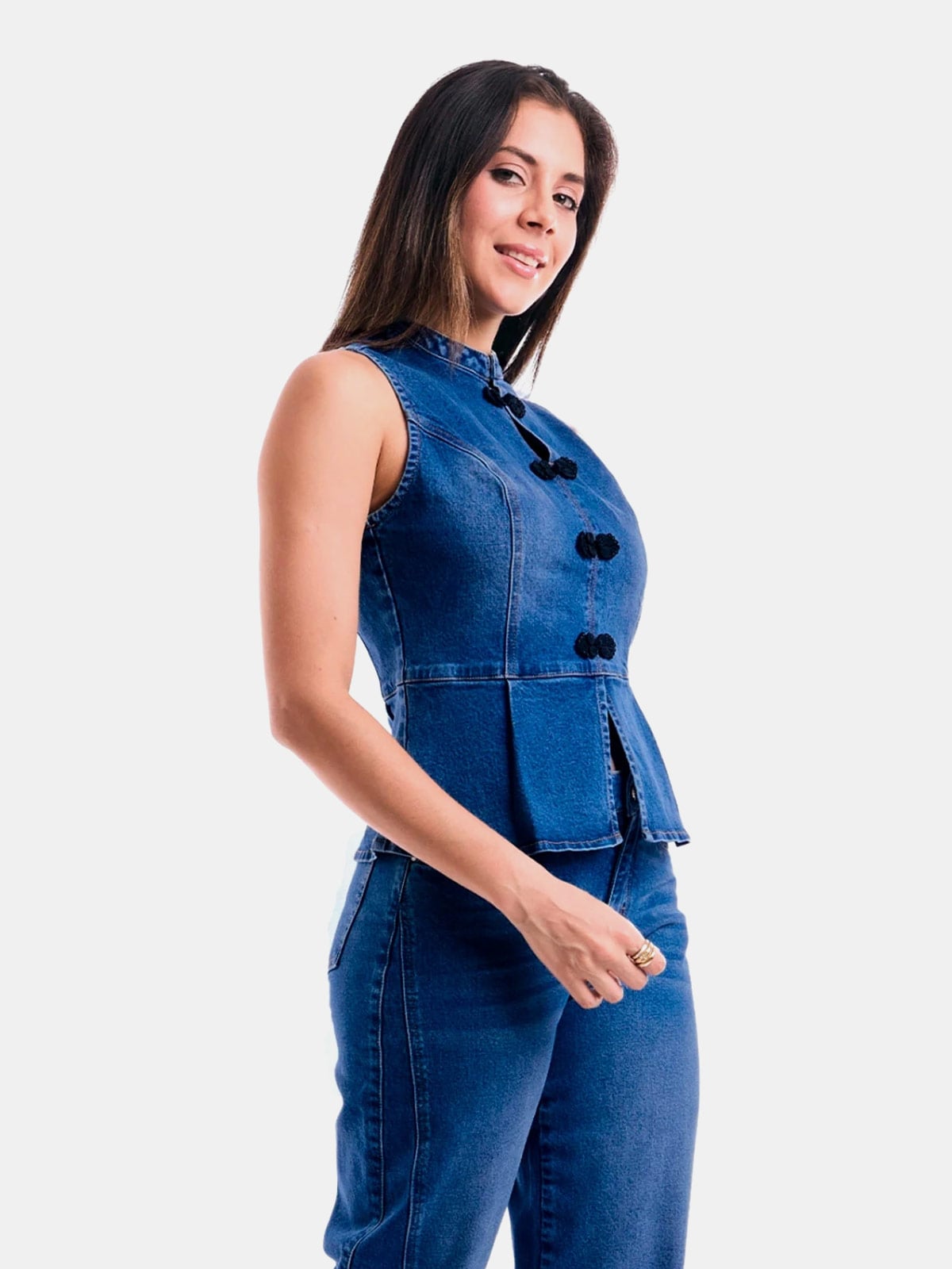 TOP ALGODÓN MUJER METAL JEANS DENIM SAYURI - 4
