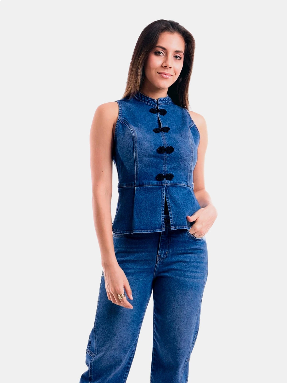 TOP ALGODÓN MUJER METAL JEANS DENIM SAYURI - 2
