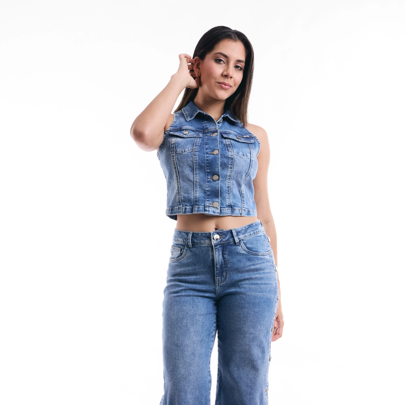 TOP ALGODÓN MUJER METAL JEANS DENIM AMY - 2