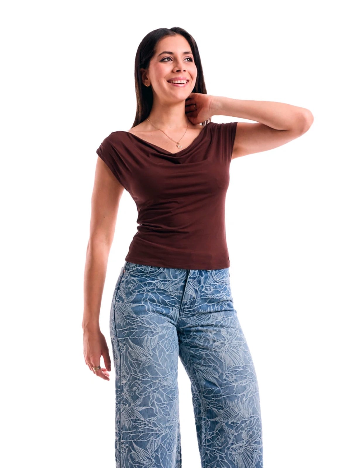 TOP MUJER METAL JEANS DRAPEADO NAOMI - 2