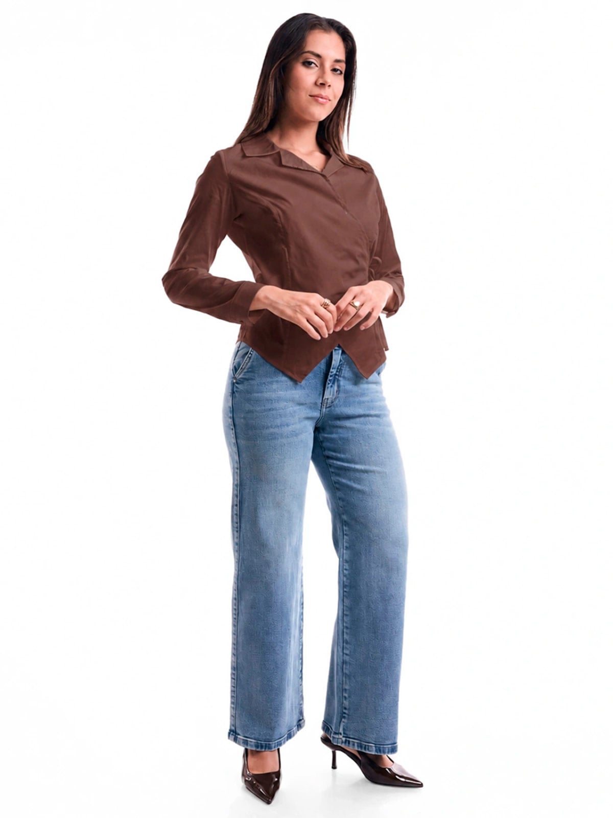 BLUSA ALGODÓN MUJER METAL JEANS CRUZADA MICHELLE - 3