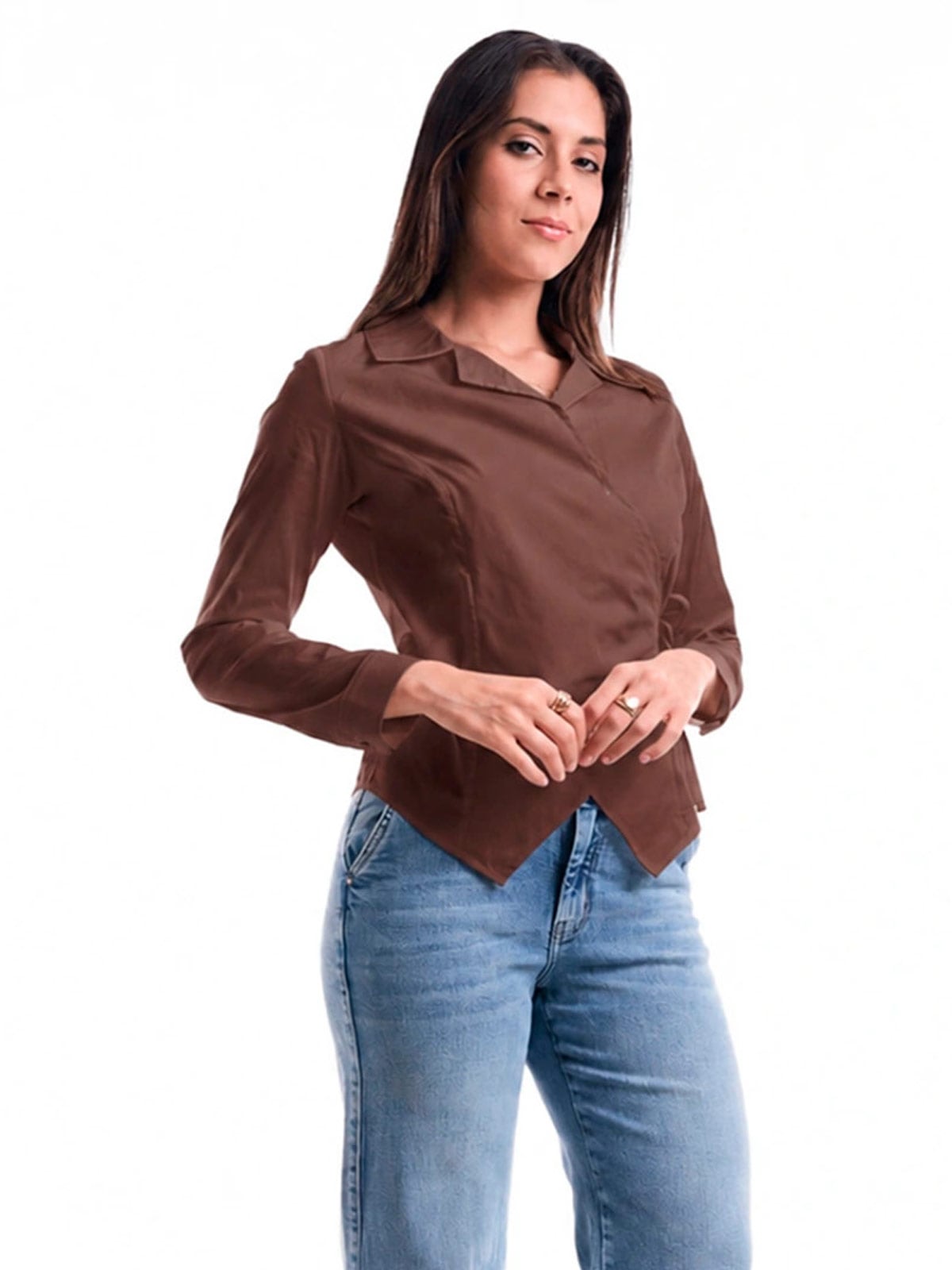 BLUSA ALGODÓN MUJER METAL JEANS CRUZADA MICHELLE - 2