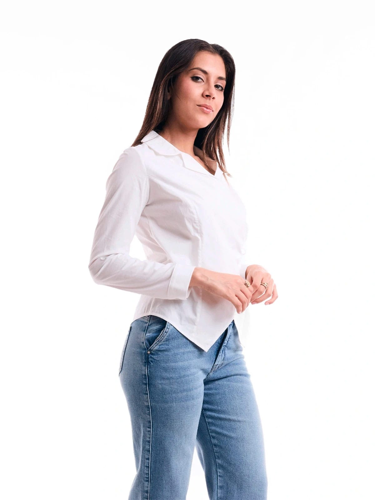 BLUSA ALGODÓN MUJER METAL JEANS CRUZADA MICHELLE - 2