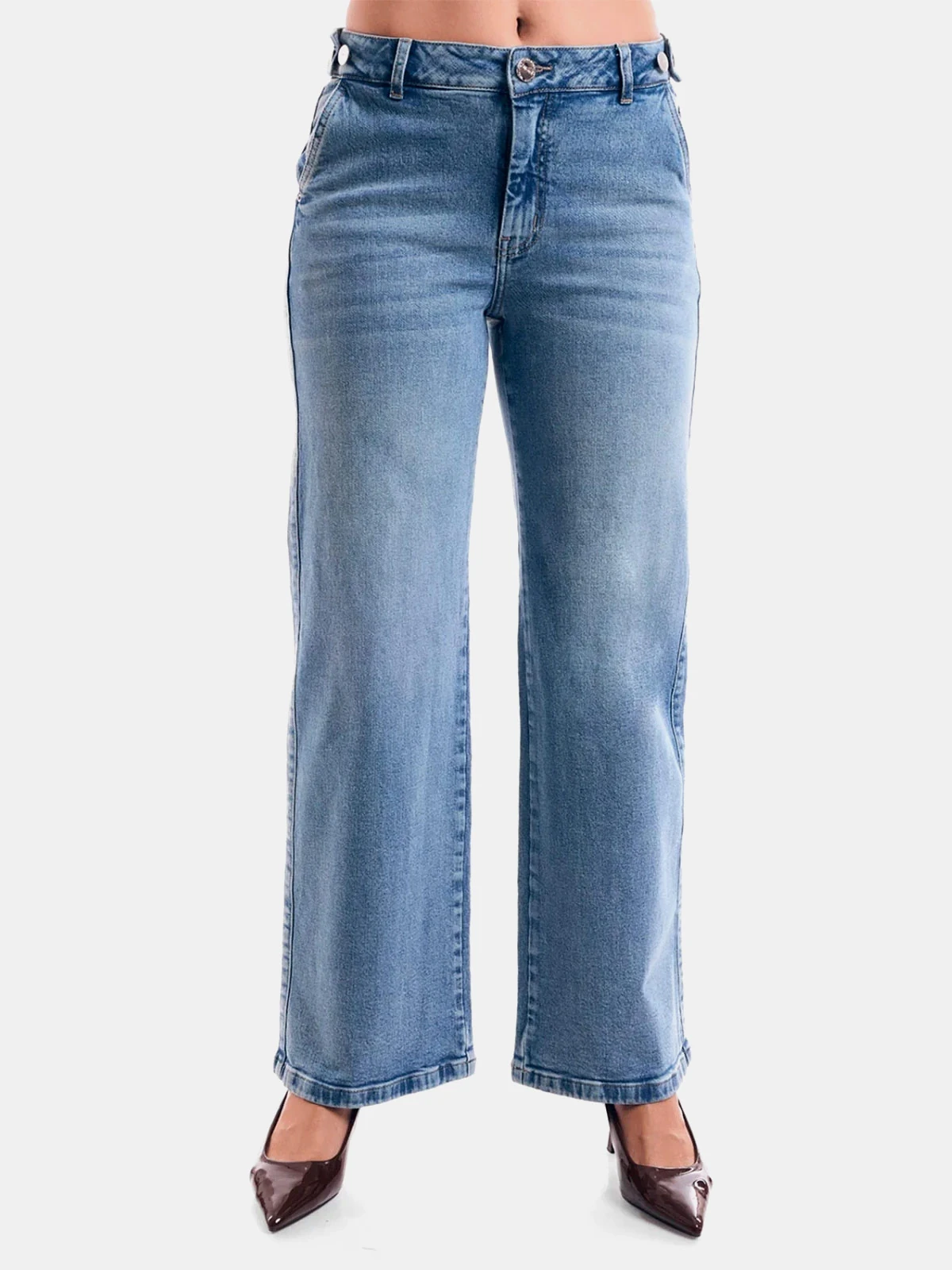 JEANS WIDE LEG ALGODÓN MUJER METAL JEANS MICHELLE - 2