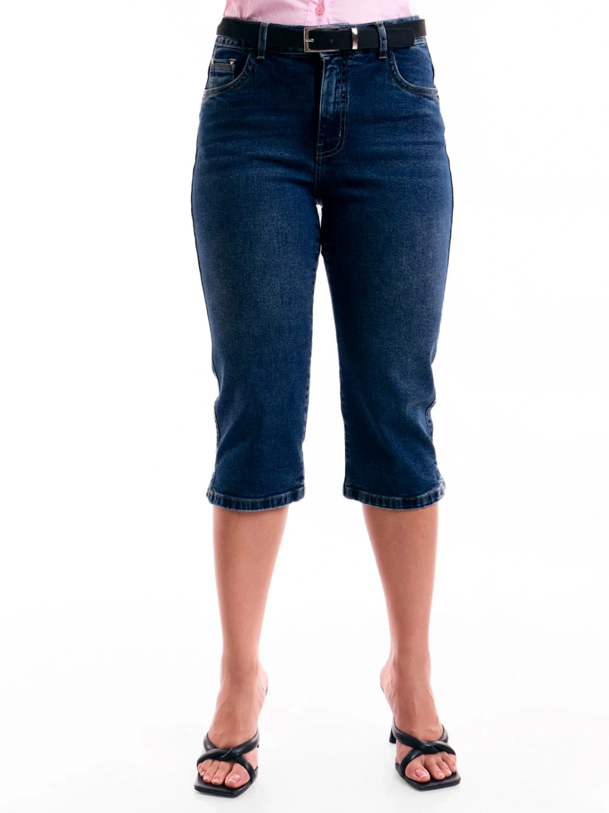 JEANS CAPRI ALGODÓN MUJER METAL JEANS DENIM MIDORI - 3