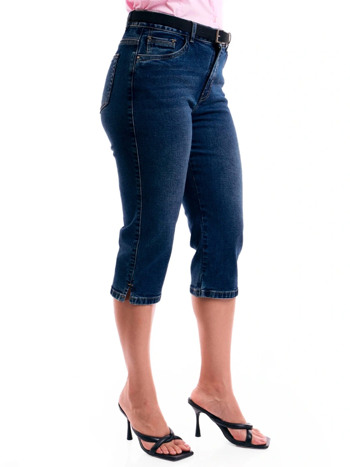 JEANS CAPRI ALGODÓN MUJER METAL JEANS DENIM MIDORI - 5
