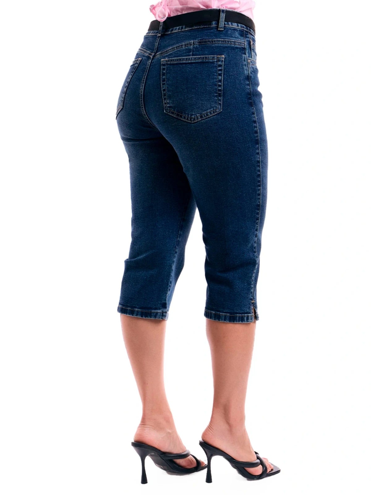 JEANS CAPRI ALGODÓN MUJER METAL JEANS DENIM MIDORI - 4