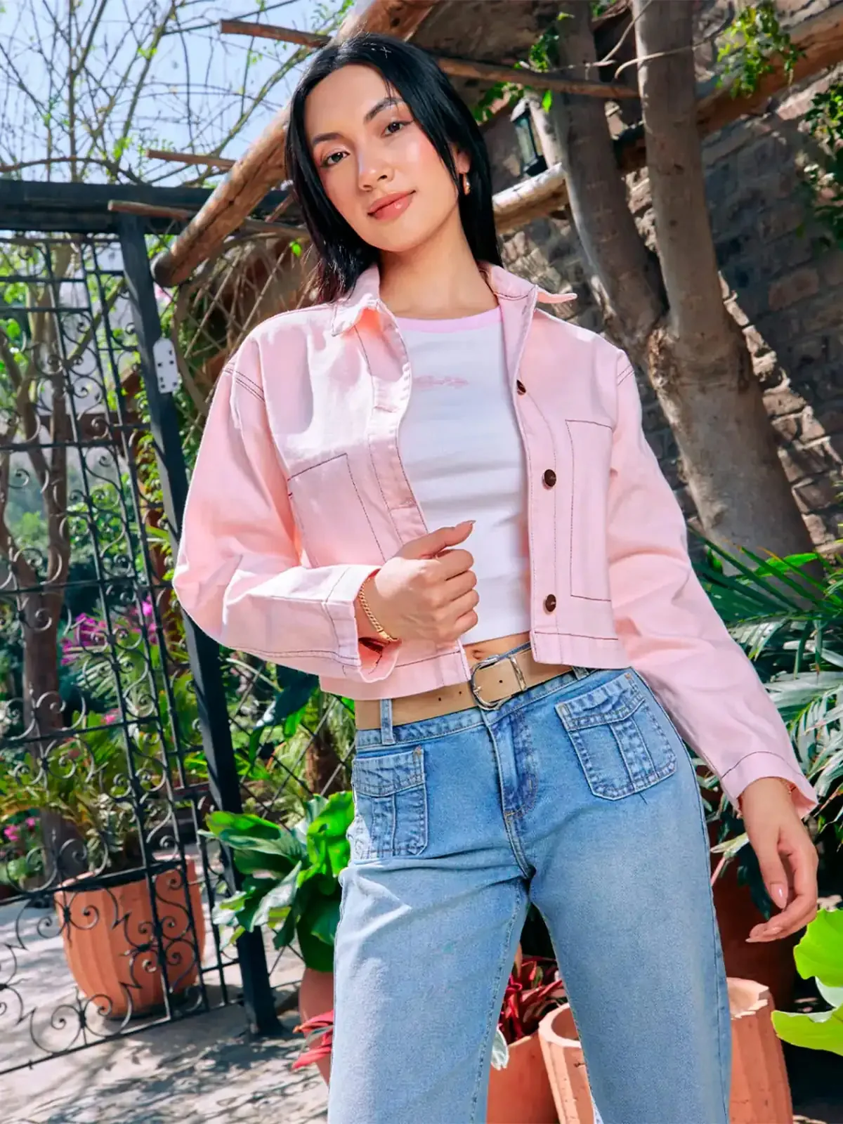 CASACA MANGA LARGA ALGODÓN MUJER METAL JEANS DASHA - 1