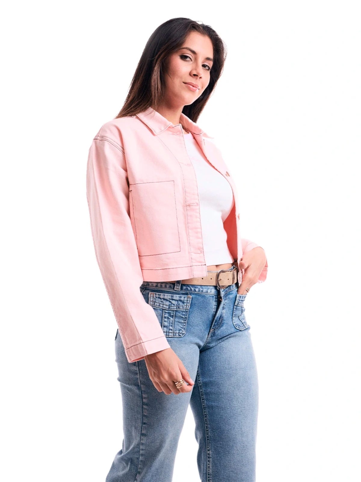 CASACA MANGA LARGA ALGODÓN MUJER METAL JEANS DASHA - 3