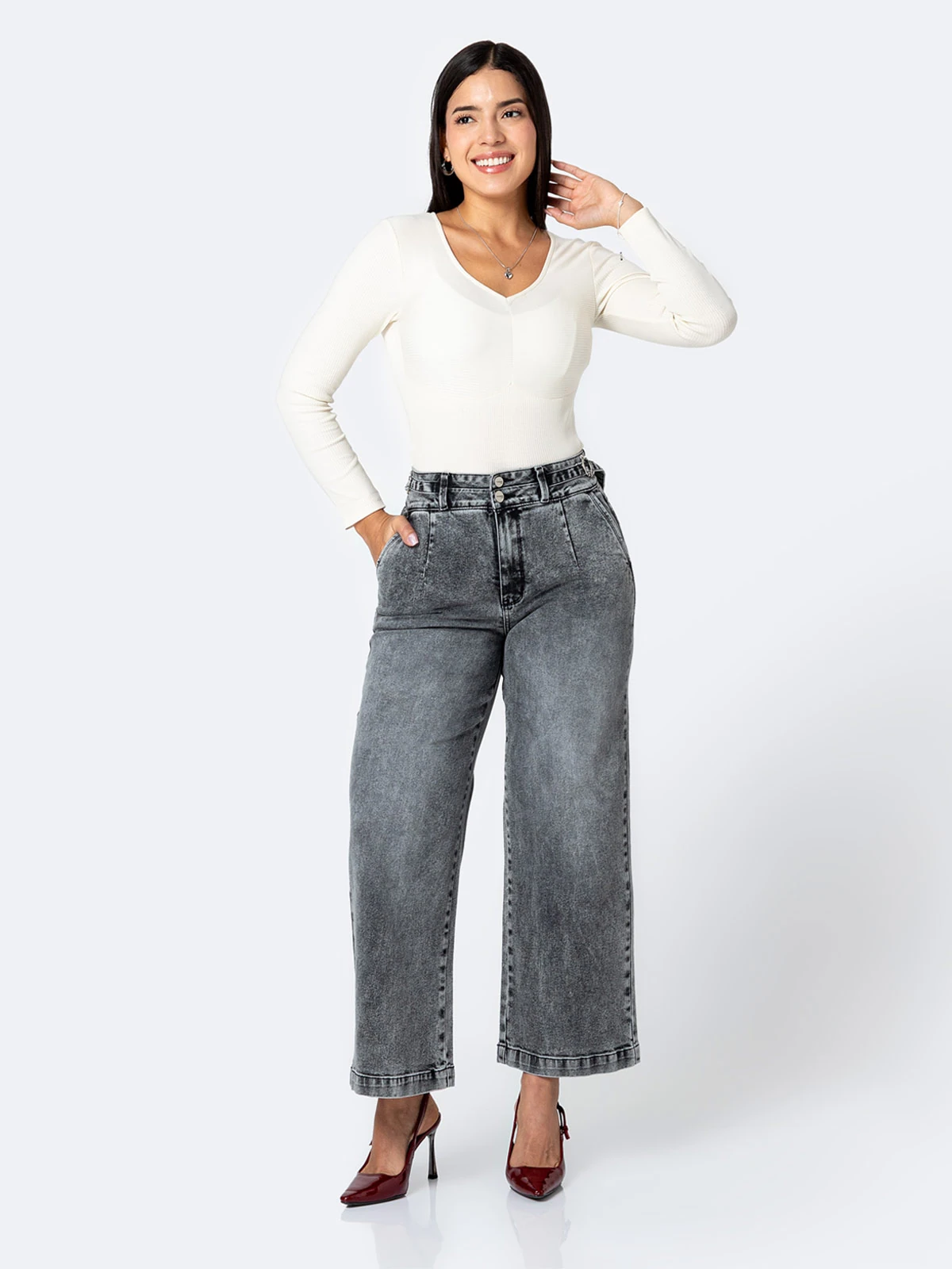 JEANS WIDELEG MUJER PIONIER AMELII - 1
