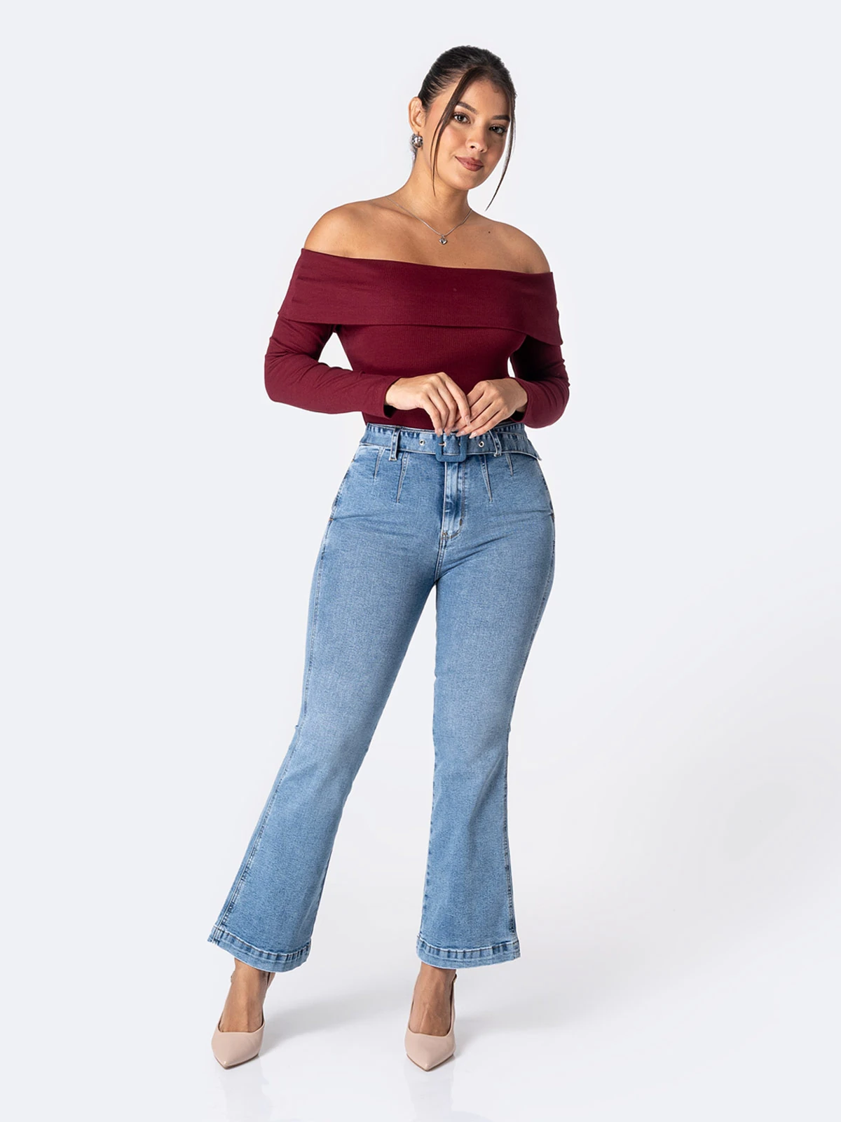 JEANS FLARE MUJER PIONIER SUNREY - 1