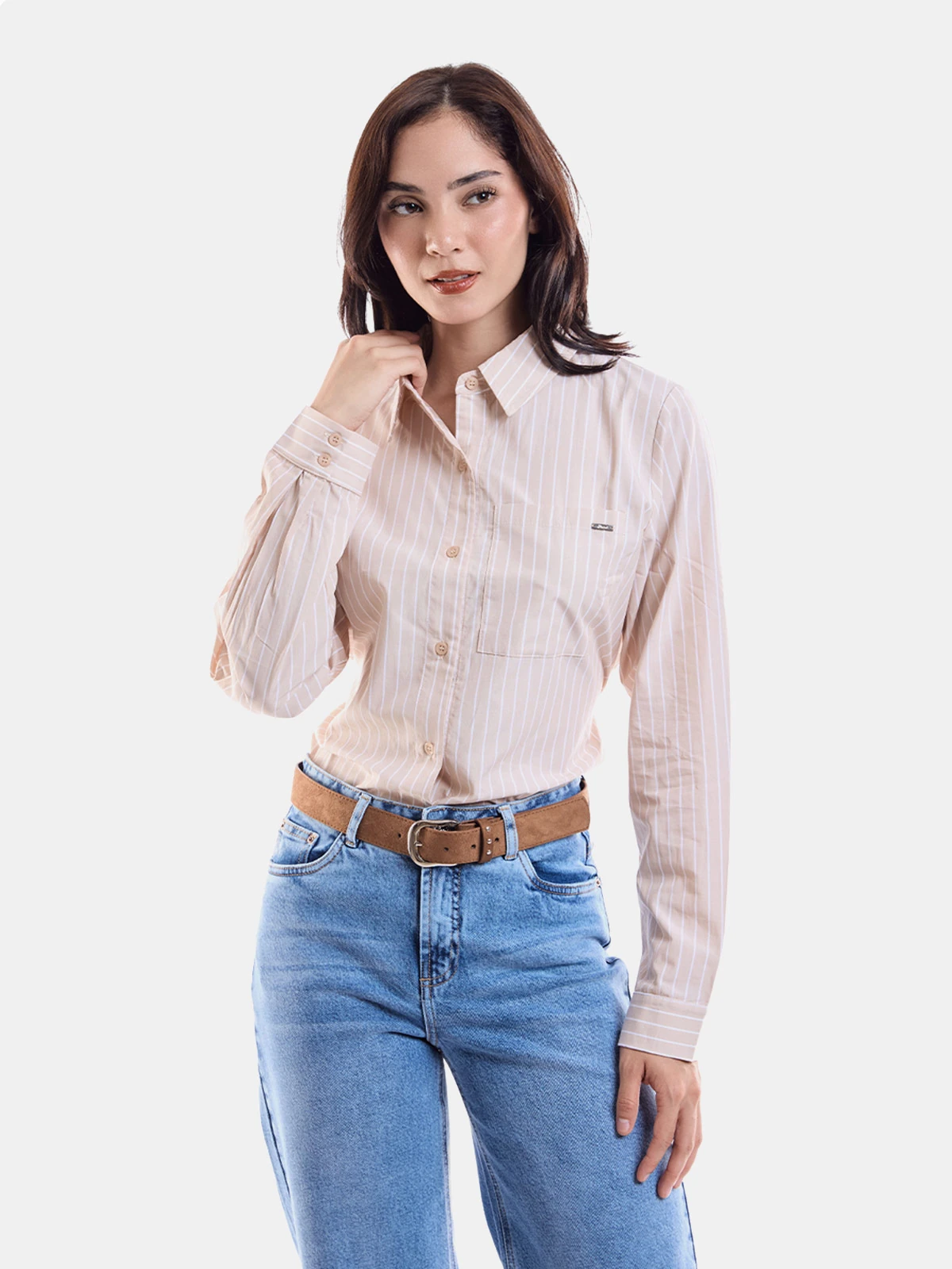 BLUSA MANGA LARGA MUJER METAL JEANS MAJU - 1