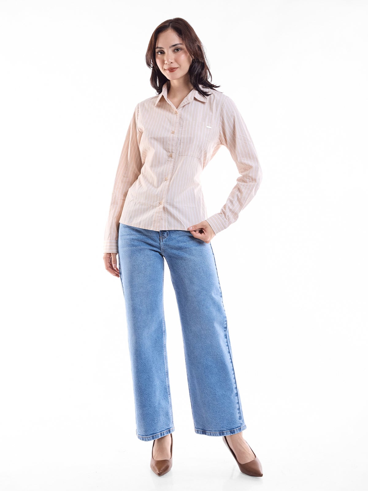 JEANS STRAIGHT MUJER METAL JEANS ESTRELLA - 1