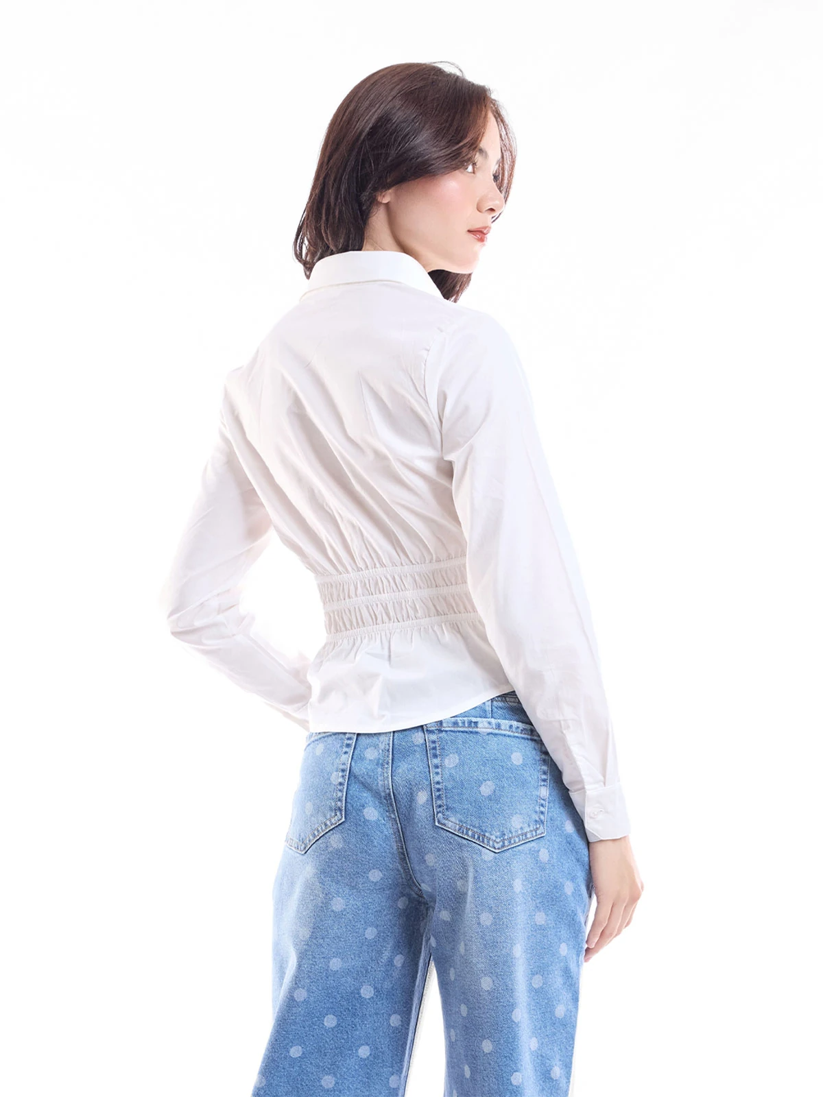 BLUSA MANGA LARGA ALGODÓN MUJER METAL JEANS MINDY - 2