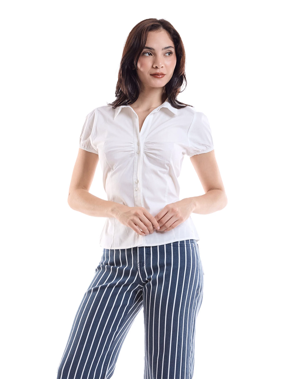 BLUSA MANGA CORTA ALGODÓN MUJER METAL JEANS PRINCESA - 1